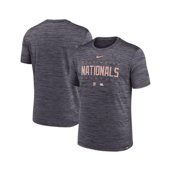 Men's Charcoal Washington Nationals City Connect Velocity Practice Performance T-shirt