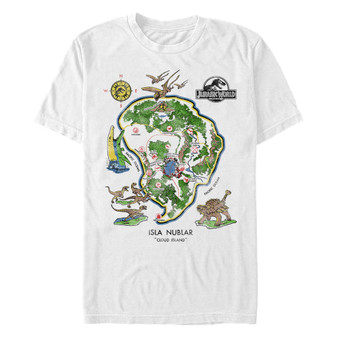Jurassic World Men's Isla Nublar Cloud Island Short Sleeve T-Shirt