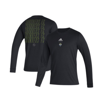 Men's Black Seattle Sounders FC Club Long Sleeve T-shirt