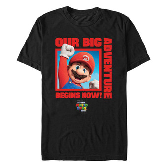 Men's Mario Big Adventure Square Short Sleeve T-shirt