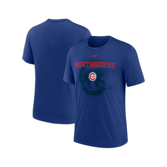 Men's Royal Chicago Cubs Rewind Retro Tri-Blend T-shirt