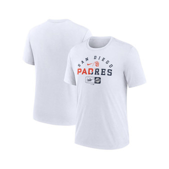 Men's Ash San Diego Padres Rewind Review Slash Tri-Blend T-shirt