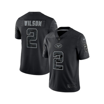 Men's Zach Wilson Black New York Jets RFLCTV Limited Jersey