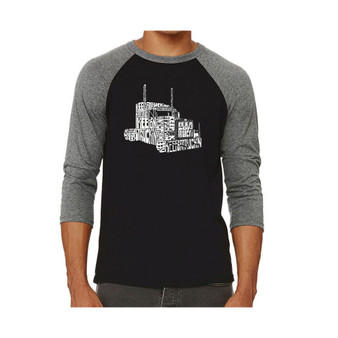 Keep on Trucking Men's Raglan Word Art T-shirt
