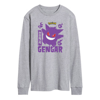 Men's Pokemon Gengar Long Sleeve T-shirt
