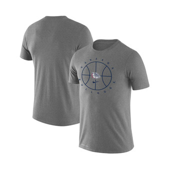 Men's Heathered Gray Gonzaga Bulldogs Basketball Icon Legend Performance T-shirt
