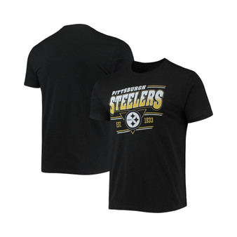 Men's Black Pittsburgh Steelers Throwback T-shirt