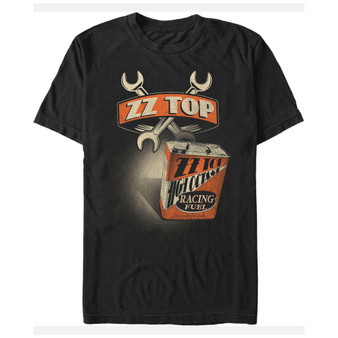ZZ Top Men's Racing Fuel Oil Can Logo Short Sleeve T-Shirt