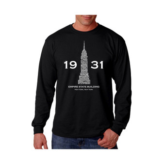 Men's Word Art - Empire State Building Long Sleeve T-Shirt