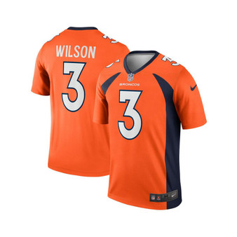 Men's Russell Wilson Orange Denver Broncos Legend Jersey