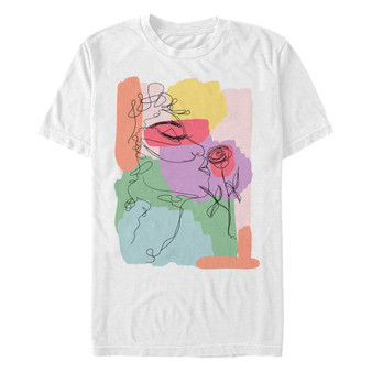 Men's Drawn Smell Roses Short Sleeve Crew T-shirt