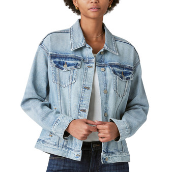 Women's Relaxed Denim Trucker Jacket