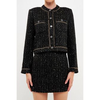 Women's Chain-Trimmed Jacket