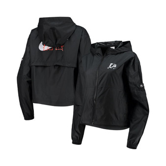 Women's Black Club America LAxLA Woven Full-Zip Jacket