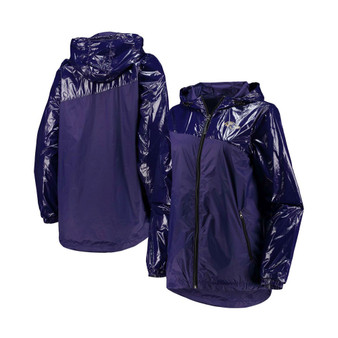 Women's Purple Baltimore Ravens Double-Coverage Full-Zip Hoodie Jacket