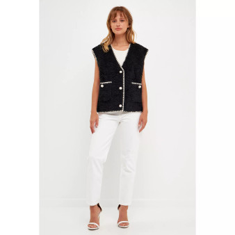 Women's Faux Shearling Vest