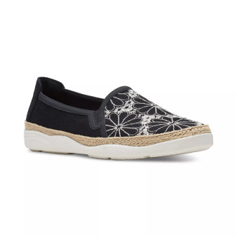 Women's Elaina Harbor Embroidered Jute-Trimmed Flats