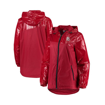 Women's Red St. Louis Cardinals Double Coverage Full-Zip Hoodie Jacket