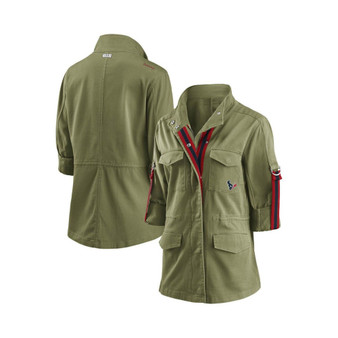 Women's Olive Houston Texans Full-Zip Utility Jacket