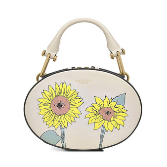 Basil Street Sunflowers Small Zip Around Grab Bag