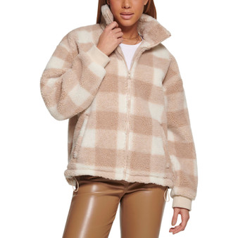 Women's Sherpa Stand Collar Zip Up Jacket