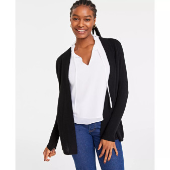 Petite Cashmere Duster Sweater, Created for Macy's