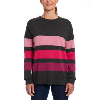 Women's Striped Crewneck Sweater