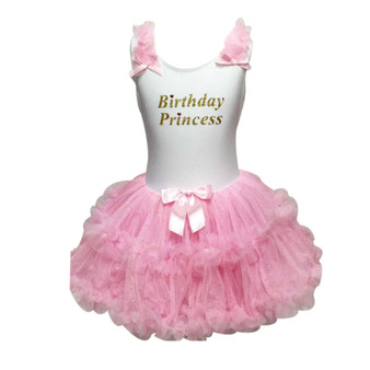 Little Girls Birthday Princess Ruffle Dress