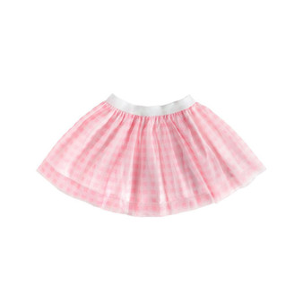 Little and Big Girls Pink Gingham Tutu Skirt
