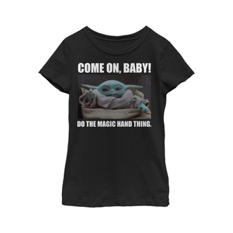Girl's Star Wars: The Mandalorian The Child Do The Magic Hand Thing Child T-Shirt
