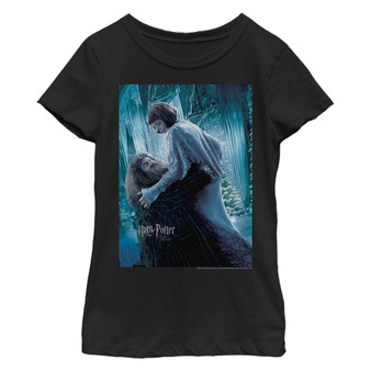 Girl's Harry Potter Hagrid And Madame Maxim Character Poster Child T-Shirt