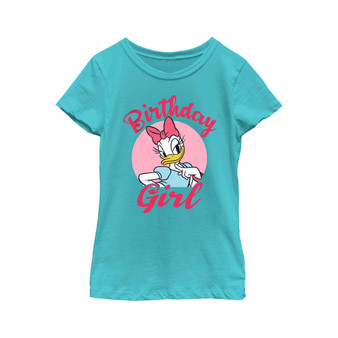 Girl's Mickey & Friends Birthday Girl Daisy  Child T-Shirt
