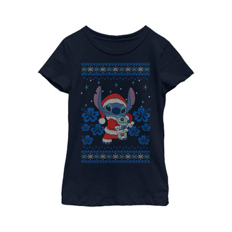 Girl's Lilo & Stitch Christmas with Scrump  Child T-Shirt