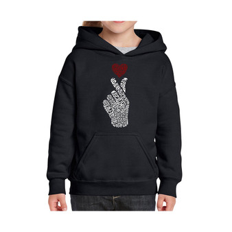 Big Girl's Word Art Hooded Sweatshirt - K-Pop