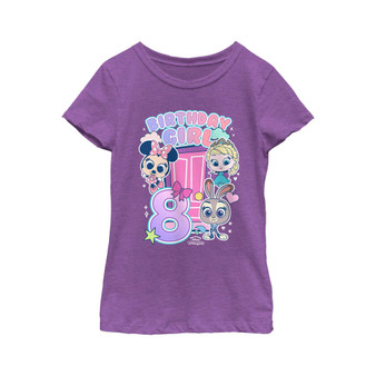 Girl's Doorables Birthday Girl 8 Child T-Shirt