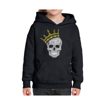 Big Girl's Word Art Hooded Sweatshirt - Brooklyn Crown