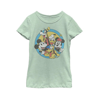 Girl's Mickey & Friends Retro Buddies Child T-Shirt
