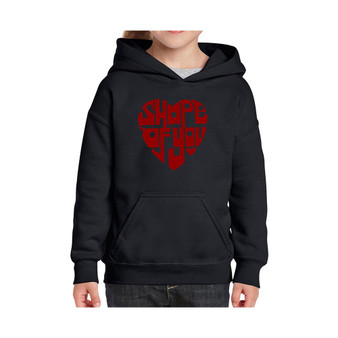 Big Girl's Word Art Hooded Sweatshirt - Shape of You