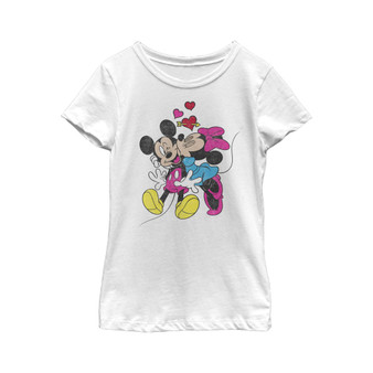 Girl's Mickey & Friends Valentine's Day Minnie Mouse Smooch  Child T-Shirt