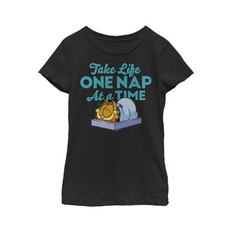 Girl's Garfield One Nap At a Time  Child T-Shirt