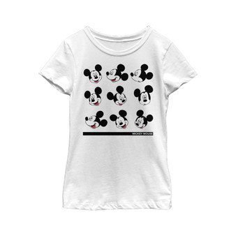 Girl's Mickey & Friends Mickey Mouse Silly Faces  Child T-Shirt