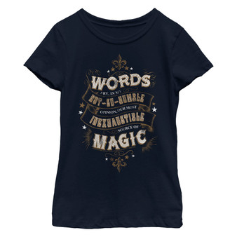 Girl's Harry Potter Dumbledore Humble Wisdom Child T-Shirt