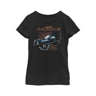 Girl's Batman To The Batmobile Retro  Child T-Shirt