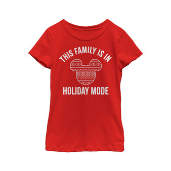 Girl's Mickey & Friends This Family Is In Vacation Mode  Child T-Shirt