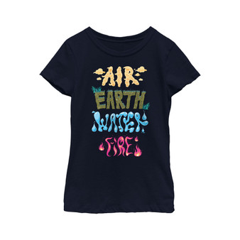 Girl's Elemental Air Earth Water Fire  Child T-Shirt