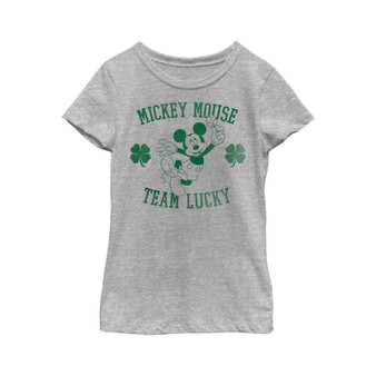 Girl's Mickey & Friends Mickey Mouse Team Lucky  Child T-Shirt