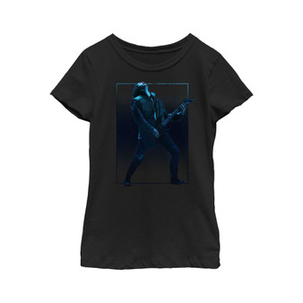 Girl's Stranger Things Eddie Munson and His Guitar  Child T-Shirt