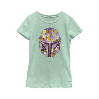 Girl's Star Wars: The Mandalorian Mando Floral Fill  Child T-Shirt