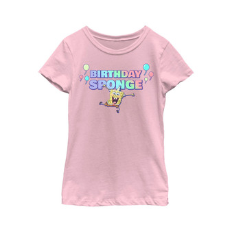Girl's SpongeBob SquarePants Birthday Sponge Child T-Shirt