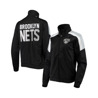 Women's Black Brooklyn Nets Jump Shot Full-Zip Track Jacket